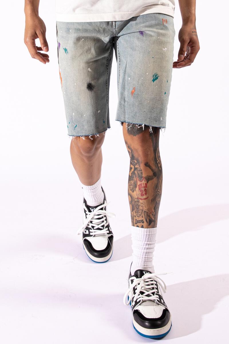 Serenede Libra 10 Shorts (Multi Paint Splatter)