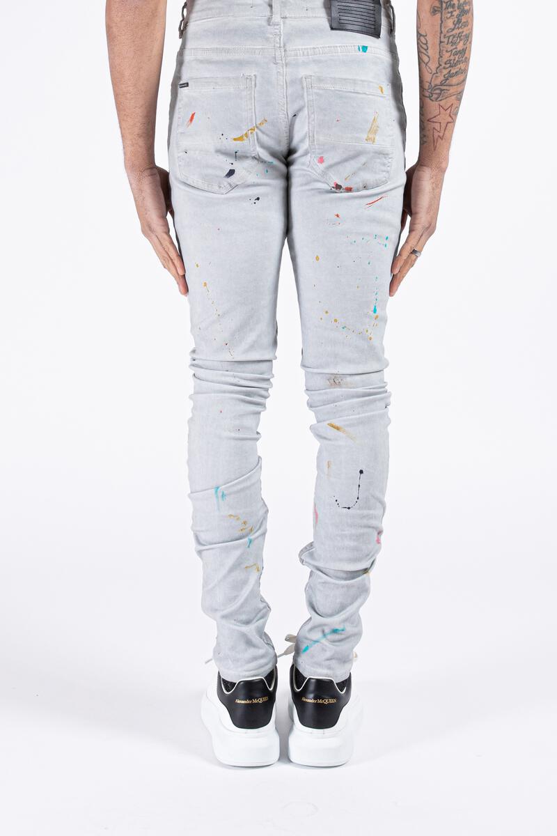 Serenede Zenos Word Jeans (Paint Splatter)