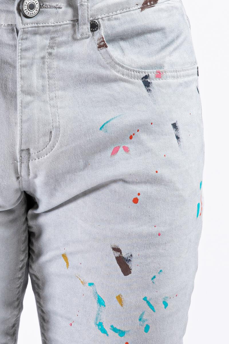 Serenede Zenos Word Jeans (Paint Splatter)