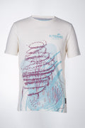 A Tiziano Dewey | Men's Graphic Print Crewneck (Creme)