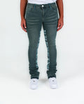 Pheelings AGAINST ALL ODDS FLARE STACK DENIM (CHARCOAL BLUE)
