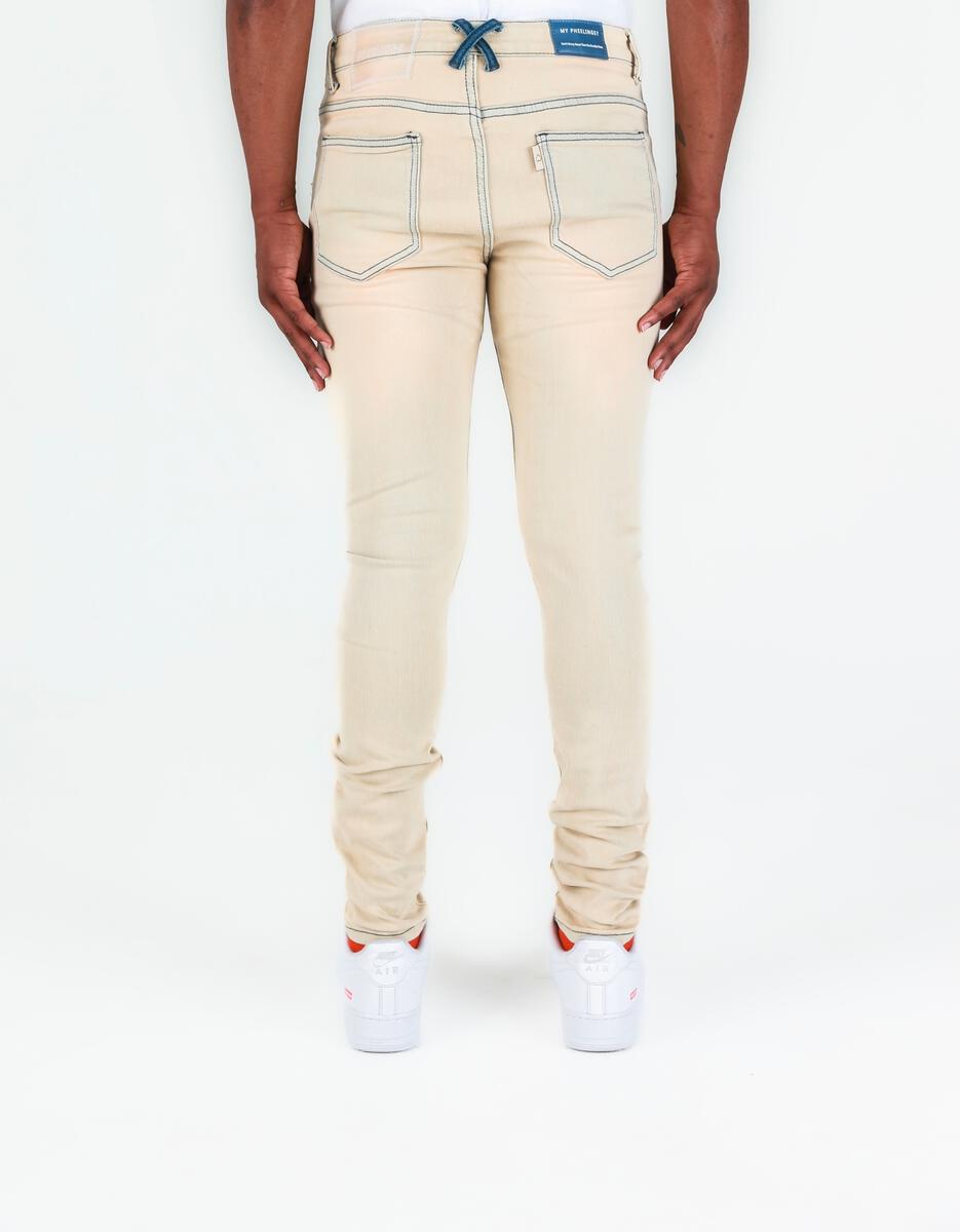 Pheelings LEFT ME SKINNY DENIM (LIGHT BLUE CREAM SAND WASH)