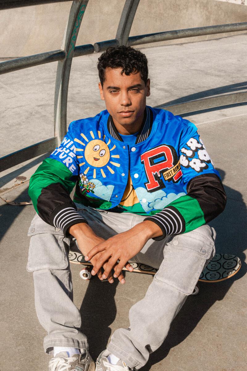 First Row Denim THINK GREEN JACKET (Blue/Green)