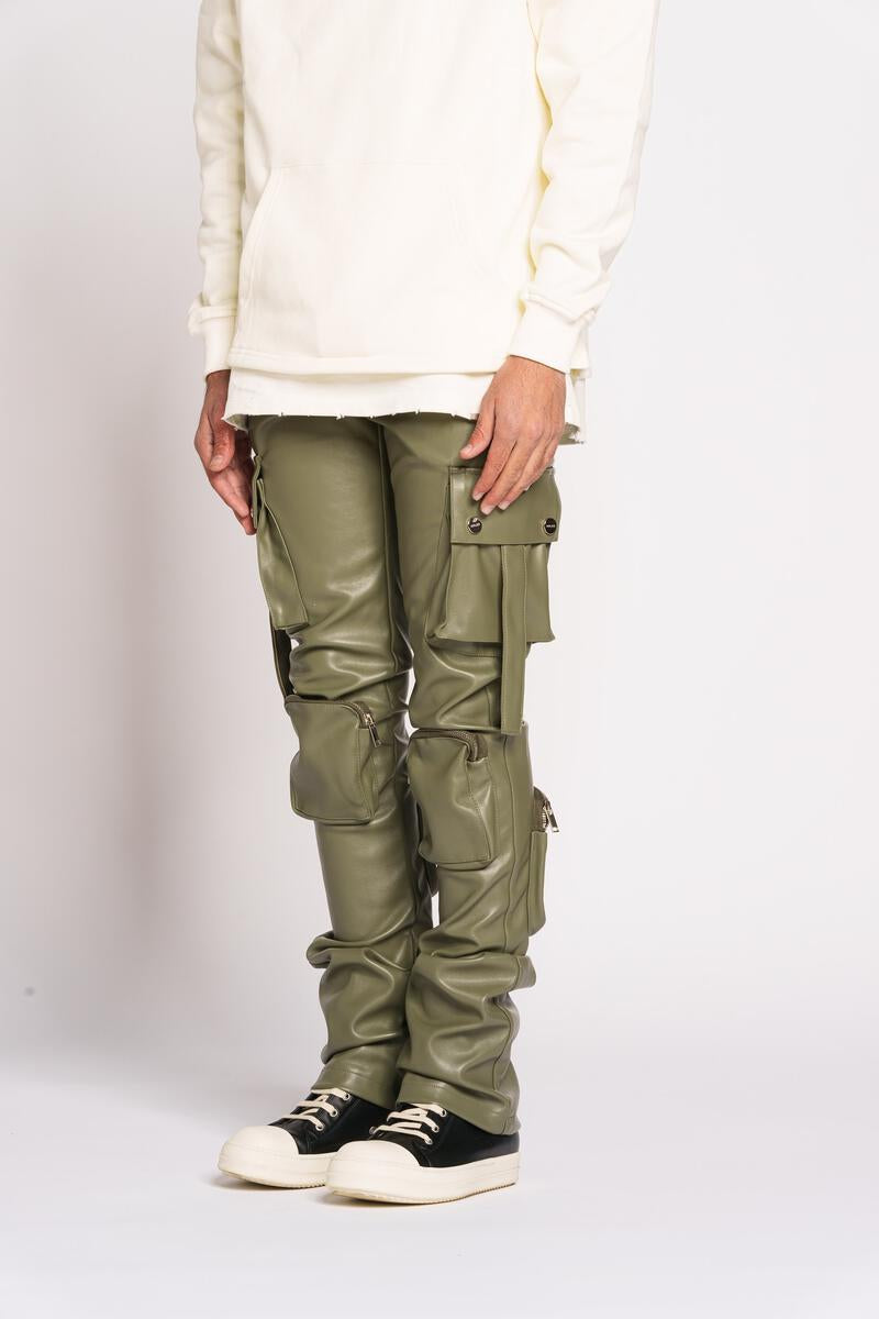 PHEELINGS NEVER LOOK BACK LEATHER CARGO STACK (OLIVE)
