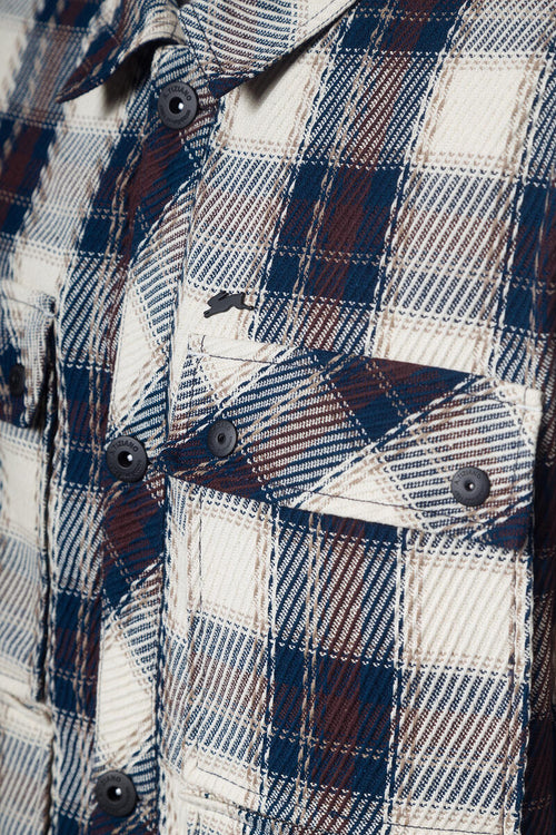A TIZIANO DASH| YARN DYED WOVEN PLAID JACKET (DK NAVY)
