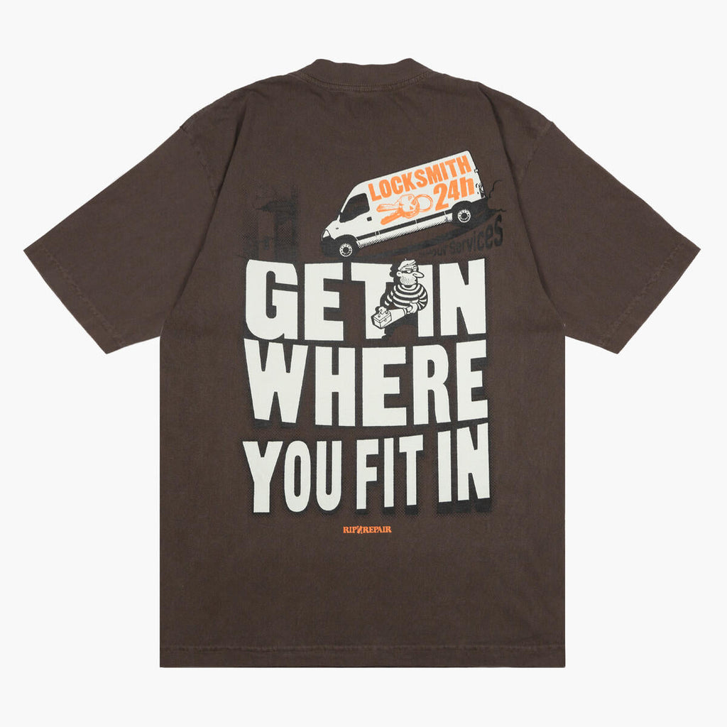 Rip n Repair LOCKSMITH Tee (BROWN)