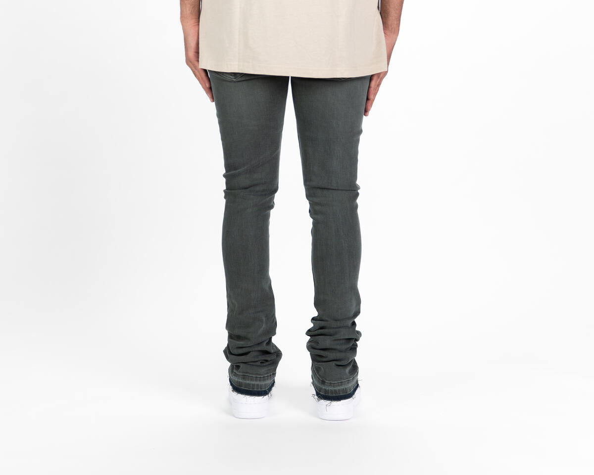 Pheelings GETTING THERE FLARE STACK DENIM (CHARCOAL BLUE)