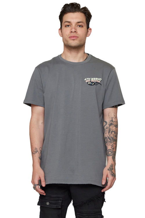 6th NBRHD GAS SERVICES TEE (VINTAGE GREY)