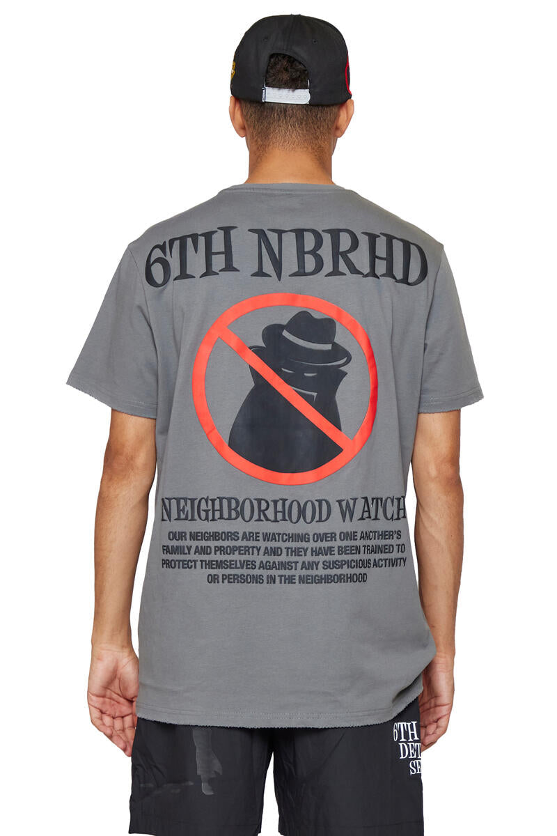 6th NBRHD NBRHD WATCH TEE (VINTAGE GREY)