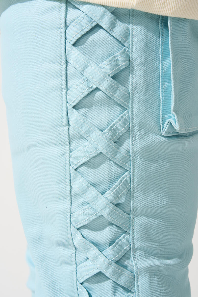 SERENEDE Sea Stacked Jeans (BLUE)