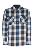 A TIZIANO HEATH| LS YD BRUSHED PLAID SHIRT (DK NAVY)
