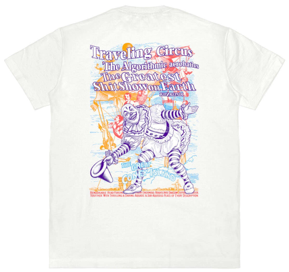 Rip n Repair SHIT SHOW Tee (WHITE)