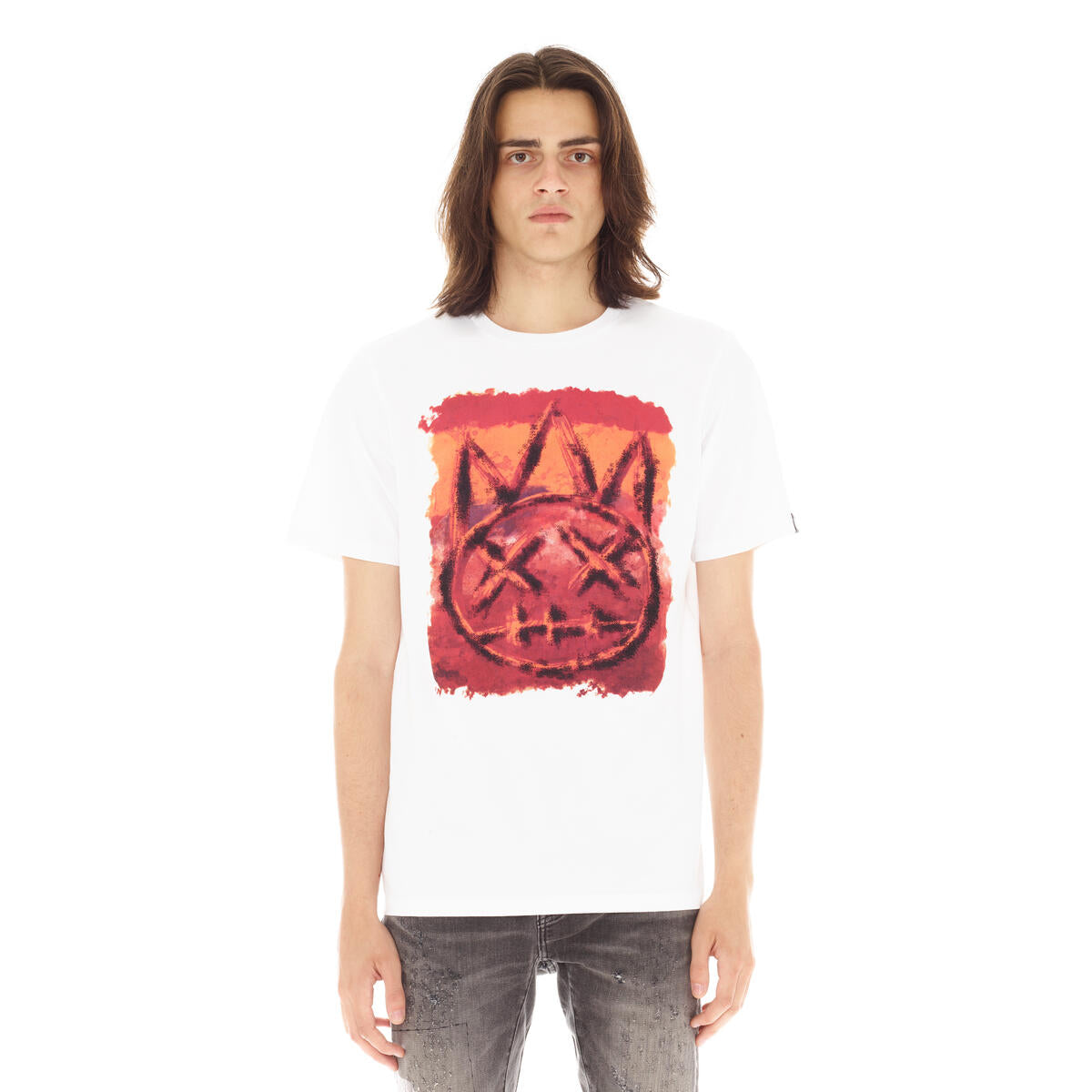 CULT OF INDIVIDUALITY SHORT SLEEVE CREW NECK TEE MOSS (WHITE)