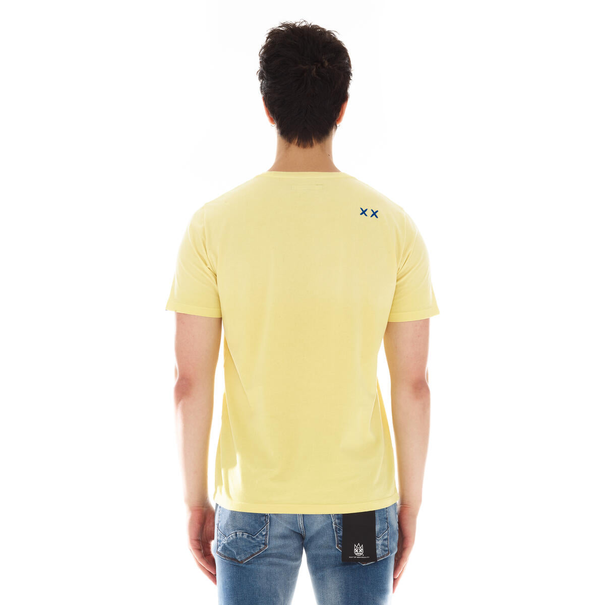 CULT OF INDIVIDUALITY SHIMUCHAN LOGO SHORT SLEEVE CREW NECK TEE (VINTAGE YELLOW)