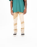 Pheelings EMBRACE THE JOURNEY FLARE STACK DENIM (CREAM/KHAKI)