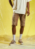 EMBELLISH GINZA BORO SHORT (DARK TAN)
