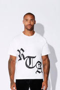 RTA BLACK LOGO TEE IN WHITE