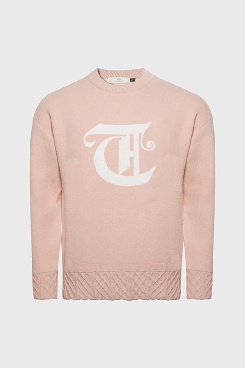 THC Racket Club Knit Crewneck Sweater (Red Sand)