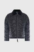 THC Camouflage Shearling Puffer Jacket (Black)