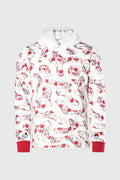 THC Opium Poppy Flower Camo Hoodie (White)