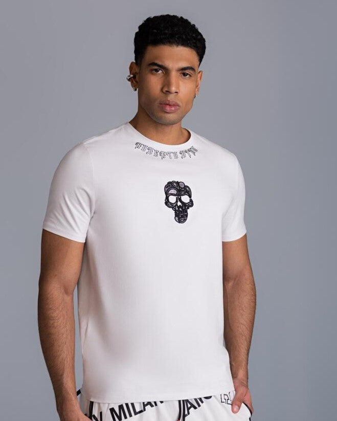ROBERTO VINO Skull T-shirt (WHITE)