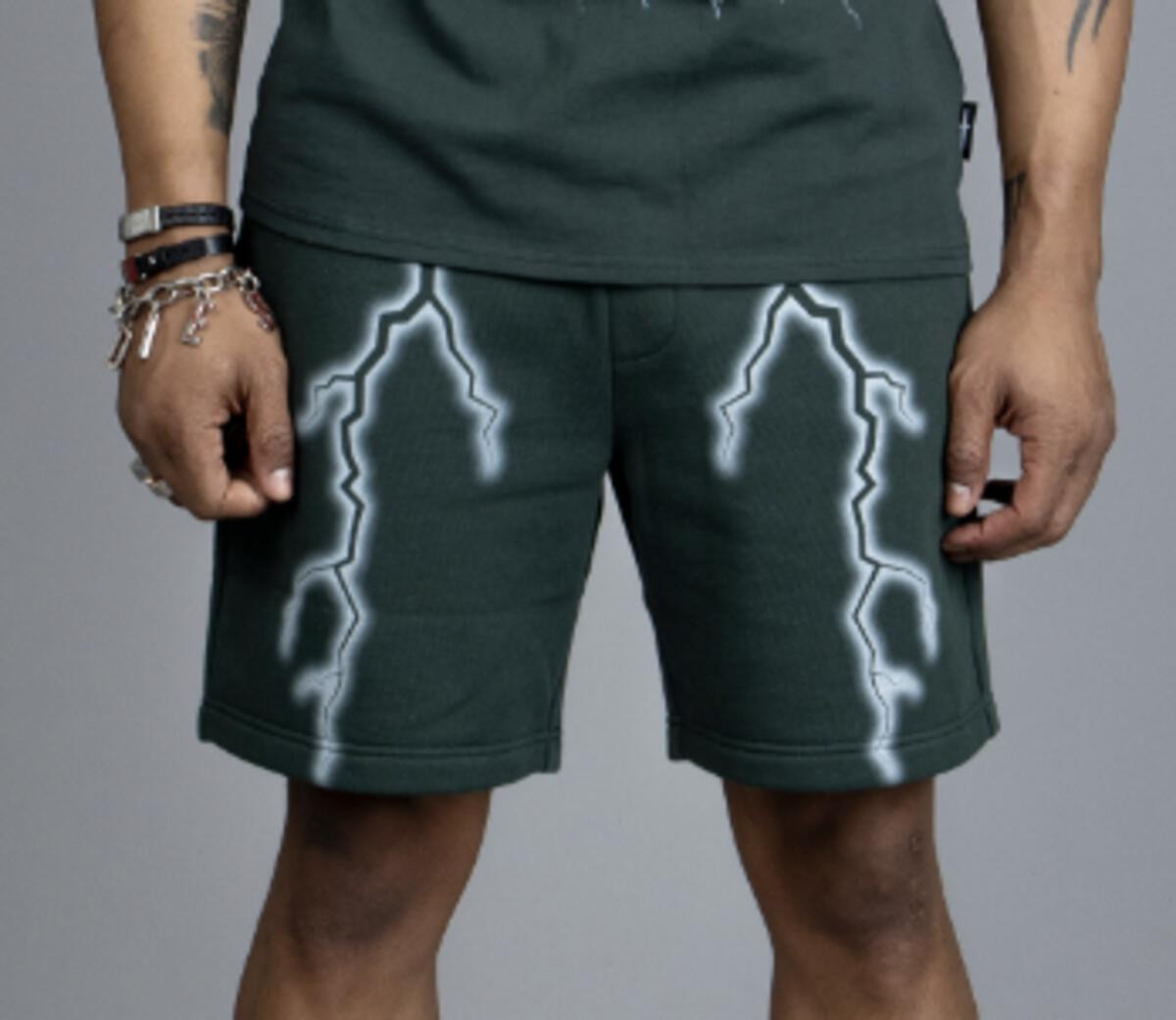 DOCTRINE ELECTRIC STORM SHORTS (DARK SPRUCE)