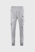 THC Metal Logo Velour Flared Sweatpants (Grey)