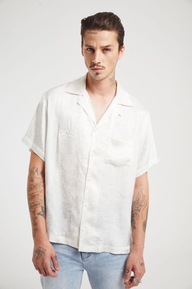 RTA GEORGE BUTTON UP (WHITE RTA PAISLEY)