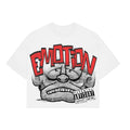 MIXED EMOTIONS Monster Cropped Tee (White)