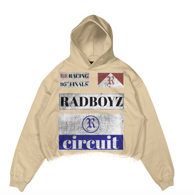 RAD BOYZ CIRCUIT HOODIE (CREAM)