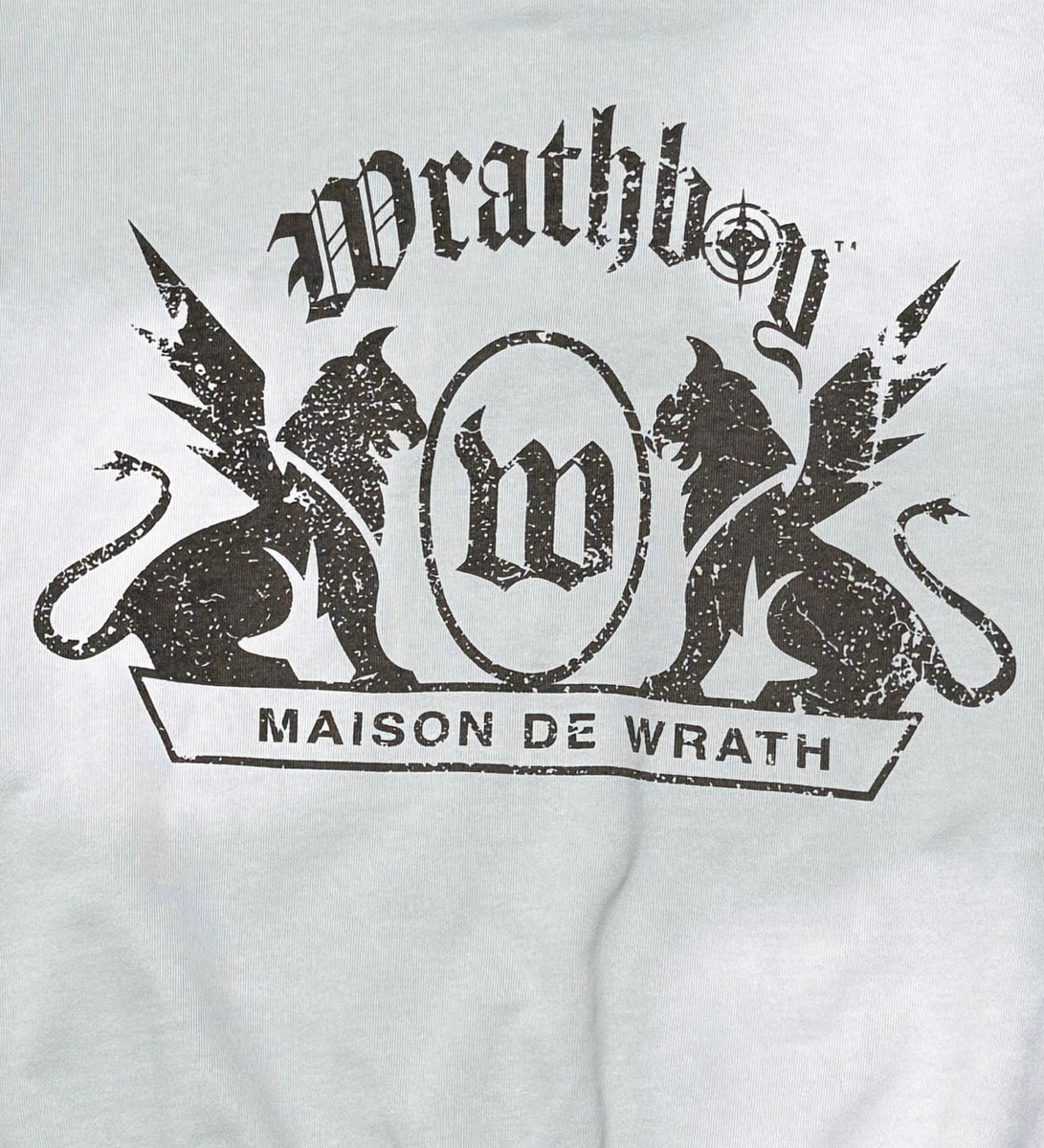 Wrathboy MAISON DE WRATH SUN FADED HOODIE ZIP (LT.GREY)