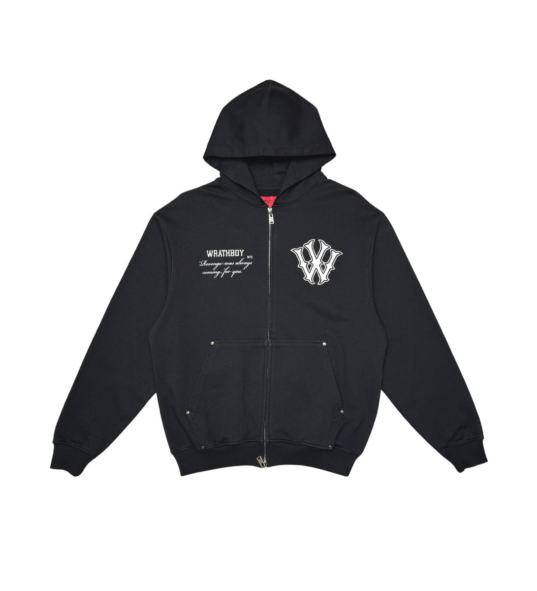 Wrathboy WRATH REVENGE COMING HOODIE ZIP (Black)