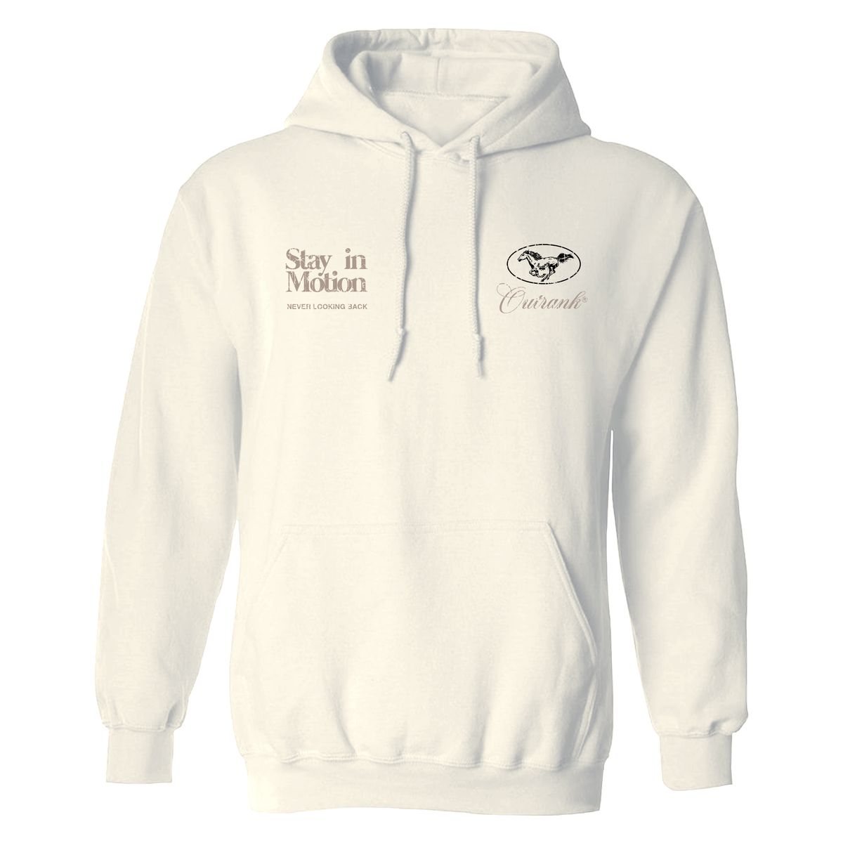 Outrnk Stay In Motion Hoodie (Bone)