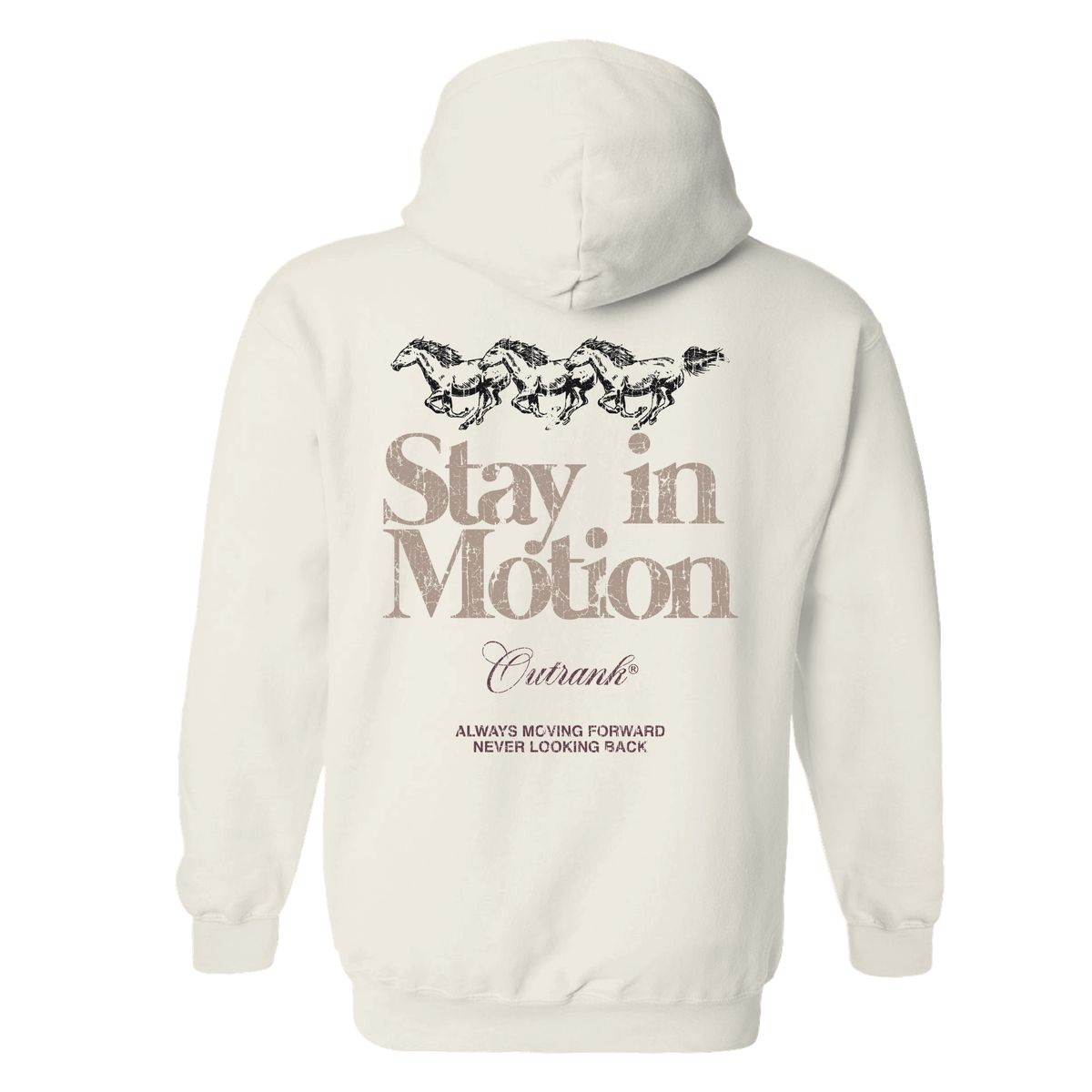 Outrnk Stay In Motion Hoodie (Bone)