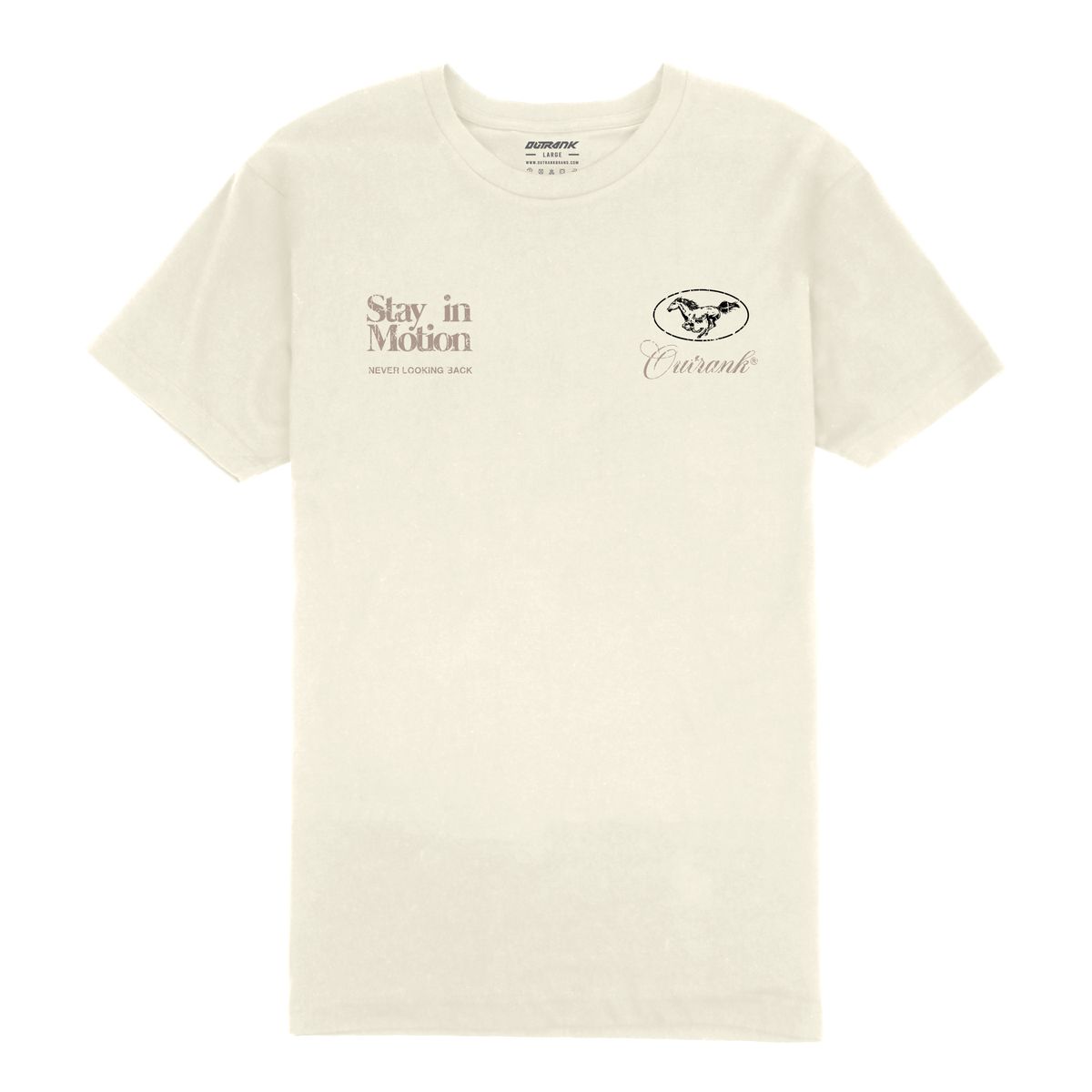Outrnk Stay in Motion Tee (Vintage White)