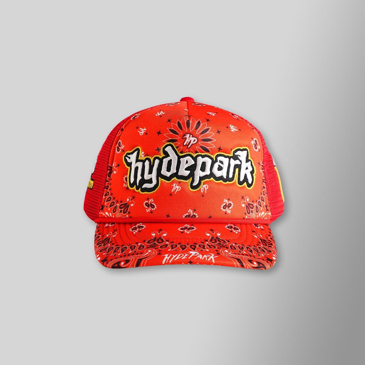 HYDE PARK HP Bandana Trucker Hat (Red)