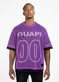 GUAPI Electric Purple Mesh Football Tee (Electric Purple)