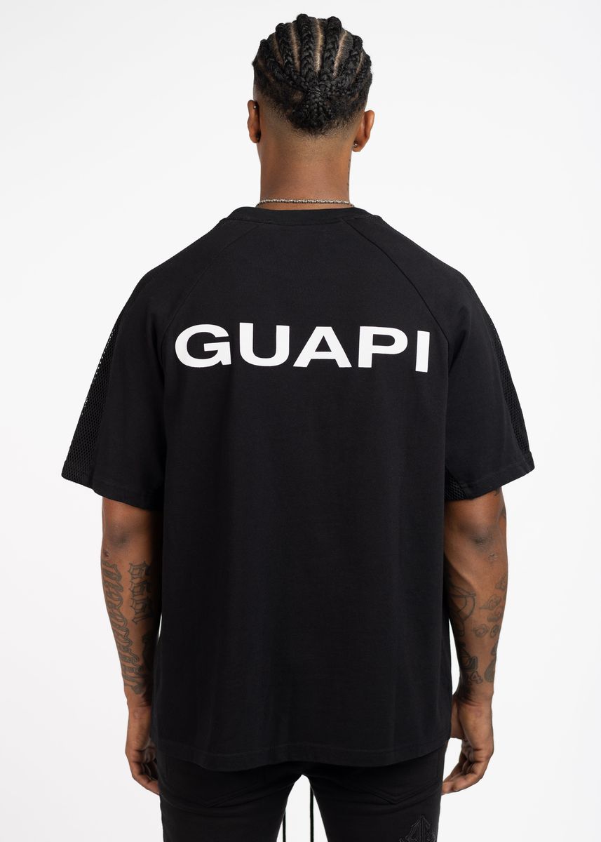 GUAPI Obsidian Black Half Moon Tee (Black)