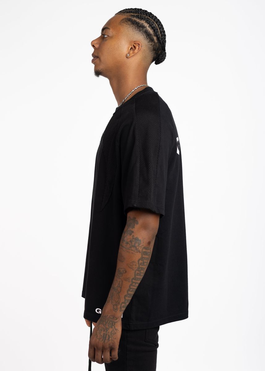 GUAPI Obsidian Black Half Moon Tee (Black)