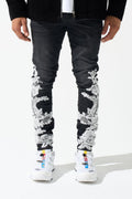 SERENEDE & Wisdom Jeans (floral/Blk/lace)