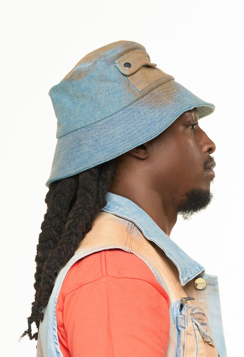 PHEELINGS PROTECT YOUR ENERGY CARGO BUCKET HAT (ORANGE OVER DYE)