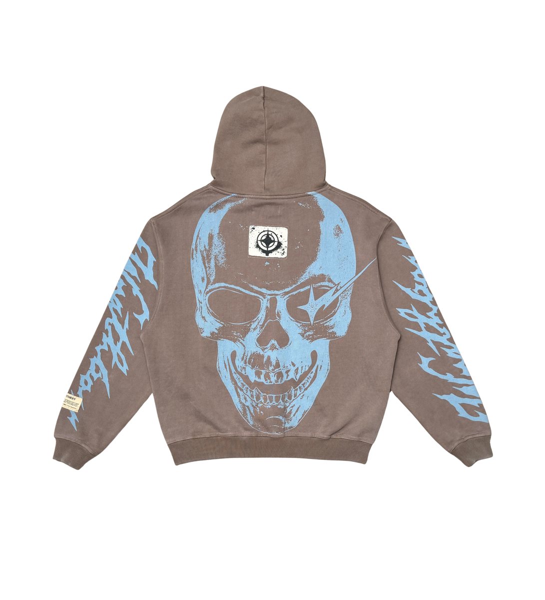 Wrathboy WB REPENT NOW CROP HOODIE (TAUPE)
