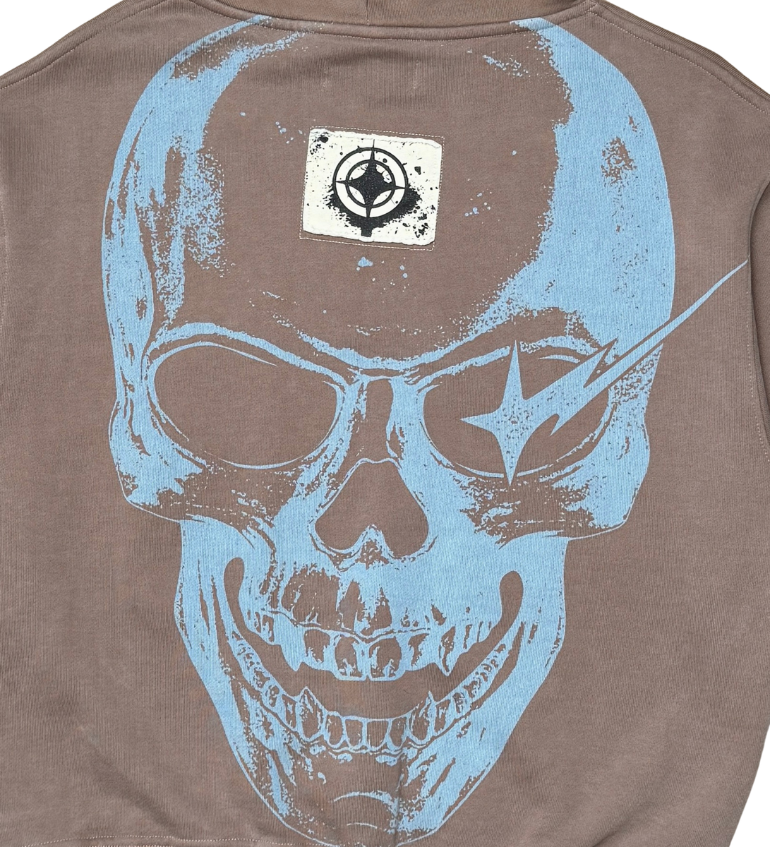 Wrathboy WB REPENT NOW CROP HOODIE (TAUPE)