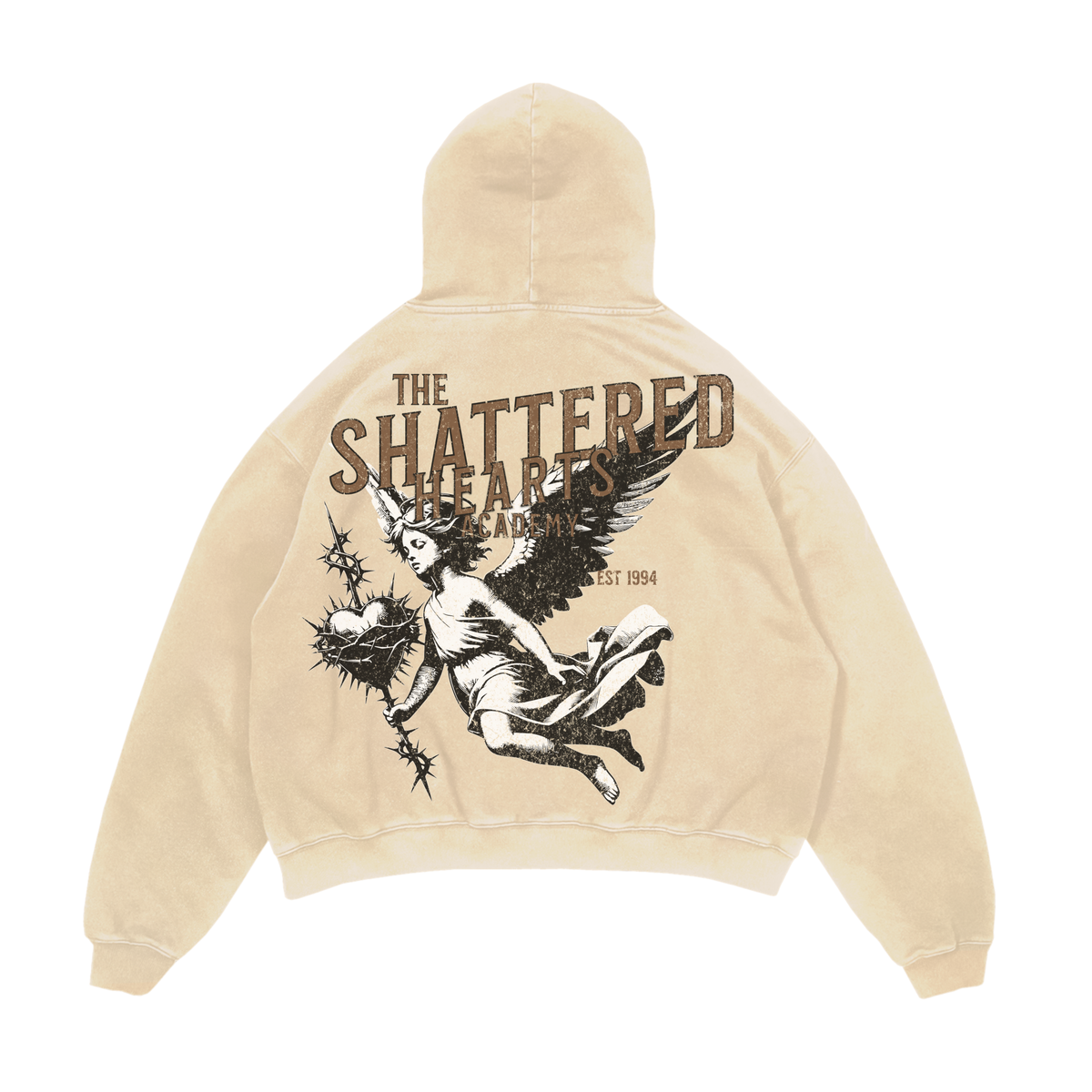 Shattered Hearts SHATTERED ACADAMY Hoodie (Beige)