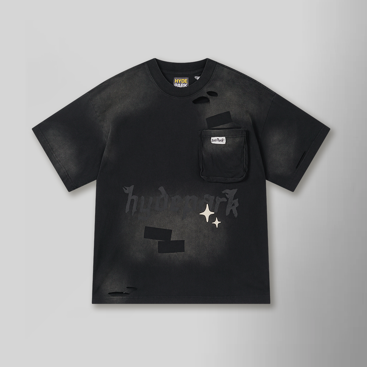 Hyde Park Distressed Pocket Tee (Night Fall)