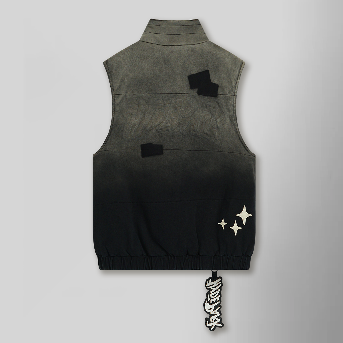 Hyde Park Pivotal Distressed Puffer Vest (Night Fall)