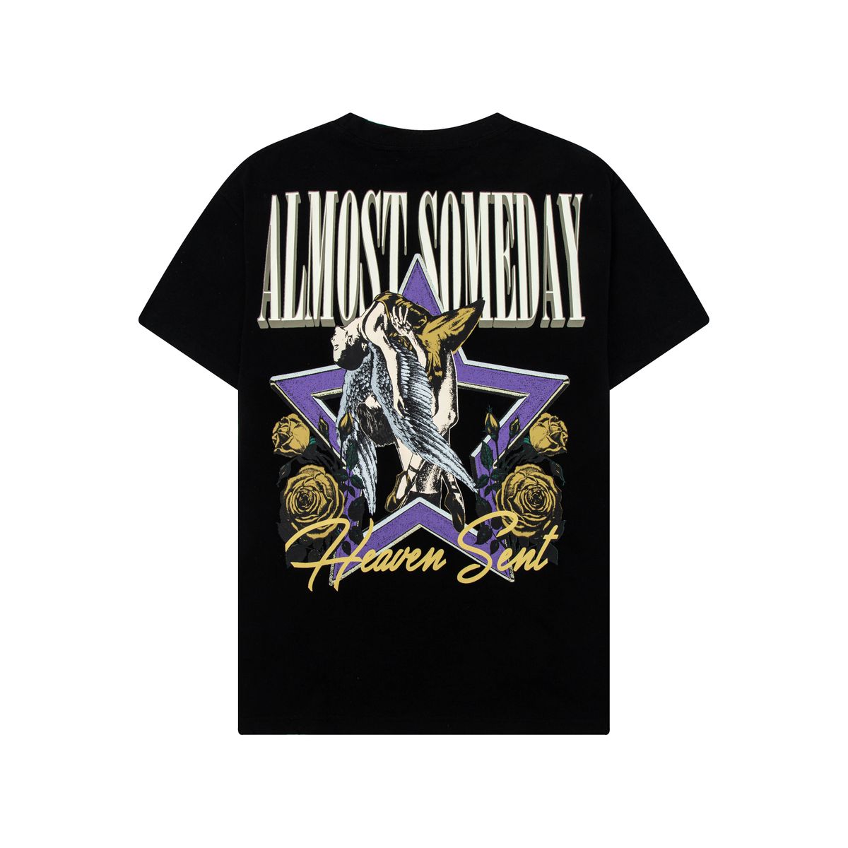ALMOST SOMEDAY HEAVEN SENT TEE (BLACK)