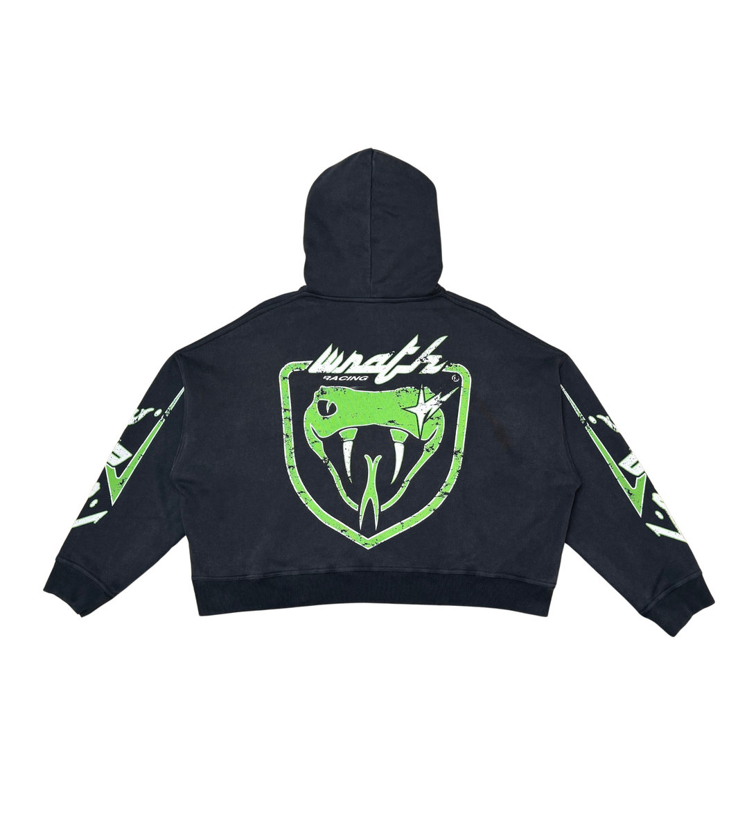Wrathboy VIPER CROPPED HOODIE (BLACK)
