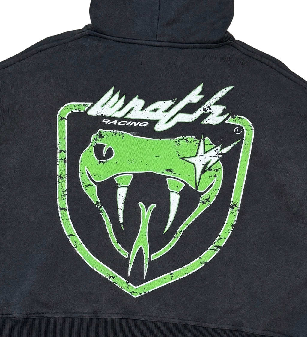 Wrathboy VIPER CROPPED HOODIE (BLACK)