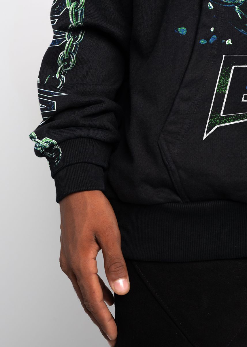 GUAPI Skull Cracker Hoodie (Black)